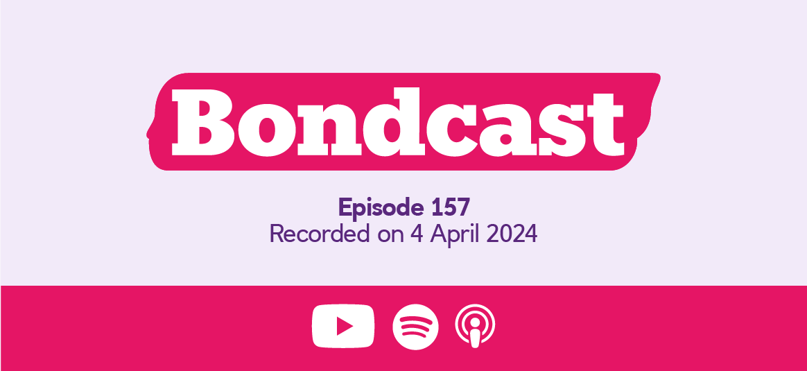 Bondcast episode 157, recorded on 4 April 2024.