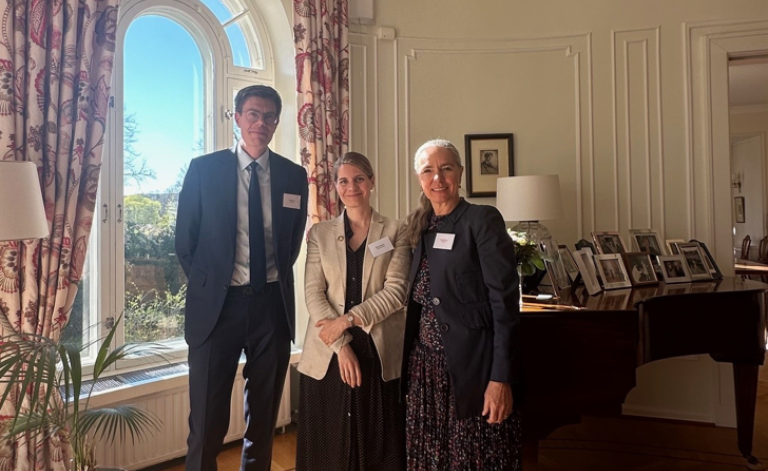 Antti Kontio (left) alongside Salla Sulasuo (centre) and Caroline Haas (right).